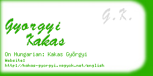 gyorgyi kakas business card