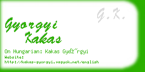 gyorgyi kakas business card